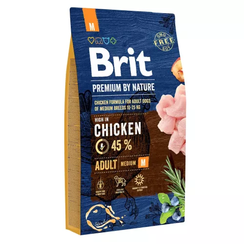 Brit Premium Adult M 8 kg м (курка) сухий корм для дорослих собак середніх порід