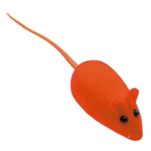 Comfy Мышь с пищалкой 6 см (резина, цвета в ассортименте) игрушка для котов - фото №3