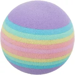 Іграшка для котів Trixie М'яч райдужний 4 см 4 шт (спінена гума) (4097)