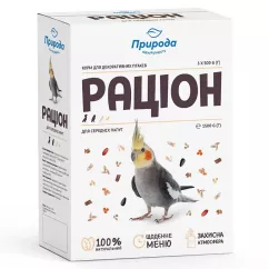 Корм для середніх папуг Природа «Раціон» 1,5 кг (PR740081)