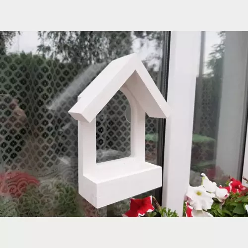 Кормушка для птиц House for Birds оконная "Балкон" 24,5 x 20 x 7 см (дерево, цвета в ассортименте) (6063) - фото №4