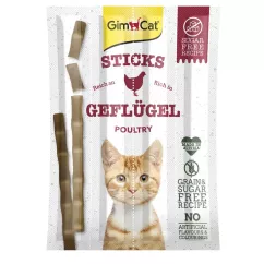 Лакомство для котов GimCat Sticks 4 шт. (домашняя птица) (G-420868/400761)