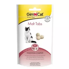 GimCat Every Day Malt Tabs Лакомство для котов для вывода шерсти 40 г (G-427065)