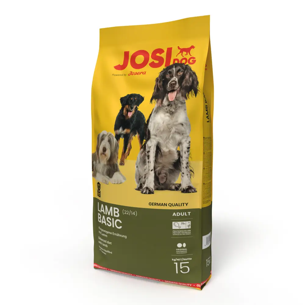 Josera JosiDog Lamb Basic 15 kg (ягня) сухий корм для дорослих собак