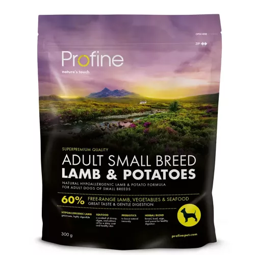 Profine Dog Adult Small Lamb & Potatoes 300 г (ягня) сухий корм для дорослих собак малих порід