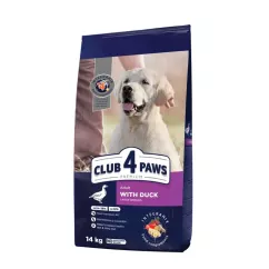 Club 4 Paws Premium 14 кг (утка) сухой корм для взрослых собак больших пород
