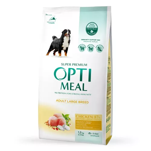 Optimeal 1,5 кг (курка) сухий корм для дорослих собак великих порід