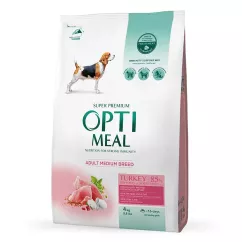 Optimeal 4 кг (індичка) сухий корм для дорослих собак середніх порід