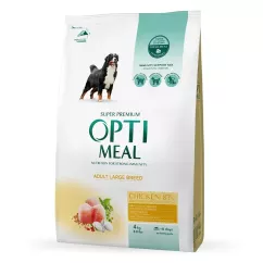 Optimeal 4 кг (курица) сухой корм для взрослых собак крупных пород