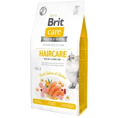 Сухой корм для кошек Brit Care Cat GF Haircare Healthy & Shiny Coat 7 кг (курица и лосось) (171305/0877)