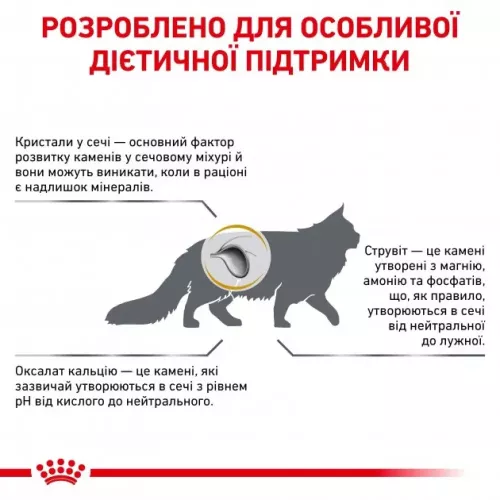 Сухой корм для кошек, для поддержания мочевыводящей системы Royal Canin Urinary S/O 9кг (домашняя птица) (11001) - фото №5