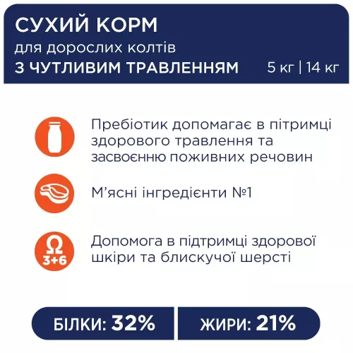 Клуб 4 лапи Premium 14 кг (курка) сухий корм для котів з чутливим травленням - фото №2