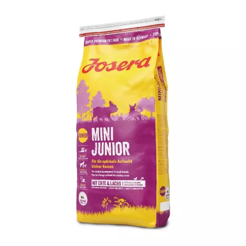 Josera Mini Junior 15 kg (качка та лосось) сухий корм для підростаючих собак дрібних порід
