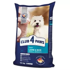 Club 4 Paws Premium 14 кг (ягня та рис) сухий корм для собак малих порід