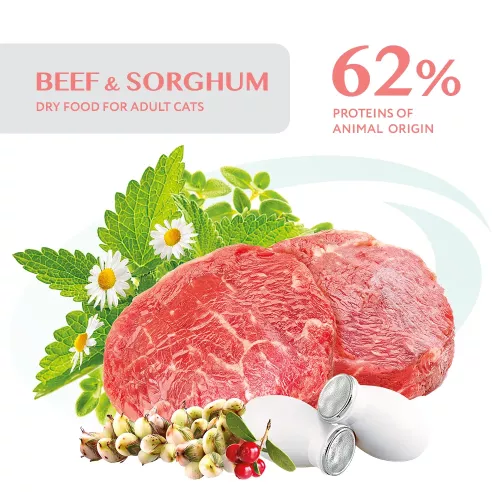 Сухой корм для кошек Optimeal Sterilised Beef Sorghum 4 кг (говядина и сорго) (B1841401) - фото №2