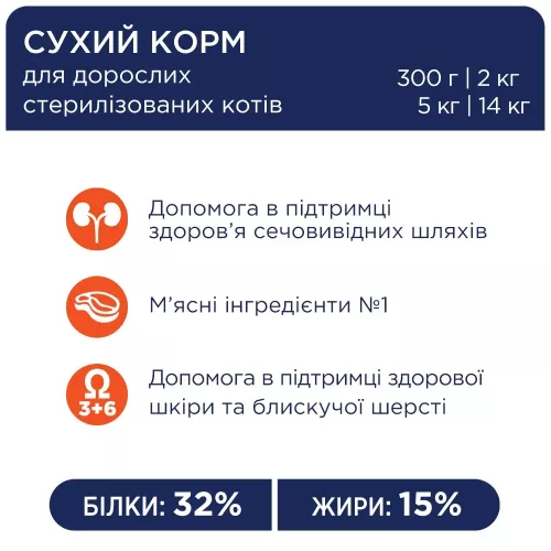 Клуб 4 лапы Premium 2 кг (курица) сухой корм для стерилизованных котов - фото №3