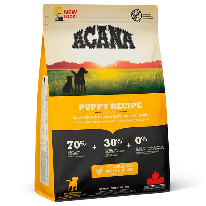 Acana Puppy Recipe 2 kg сухий корм для цуценят та молодих собак середніх порід