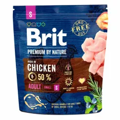 Brit Premium Adult S 1 kg (курица) сухой корм для взрослых собак мелких пород