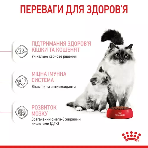 Сухий корм для кошенят Royal Canin Mother & Babycat 10 кг (домашня птиця) (2571100) - фото №4
