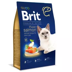 Brit Premium by Nature Cat Adult Salmon 8 кг (лосось) сухой корм для котов
