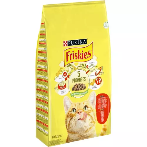 Сухой корм для кошек Friskies 10 кг (курица и говядина) (5997204569004) - фото №2