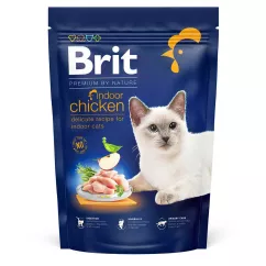 Brit Premium by Nature Cat Indoor 800 г (курка) сухий корм для котів, що живуть у приміщенні