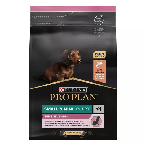 Pro Plan Small and Mini Puppy Sensitive Skin 3 кг (лосось) сухий корм для цуценят малих порід із чут