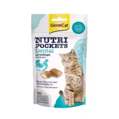 GimCat Nutri Pockets Ласощі для котів для зубів 60 г (G-418285/419336)