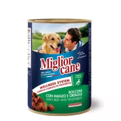 Вологий корм для собак Migliorcane 405г (яловичина та овочі) (8007520011211)