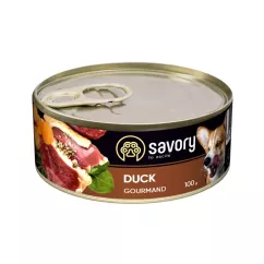 Вологий корм Savory для дорослих собак 100 гр зі смаком качки (30457) Savory Dog Gourmand Duck