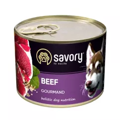 Вологий корм Savory для дорослих собак 200 гр зі смаком яловичини (30426) Savory Dog Gourmand Beef