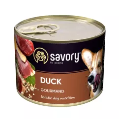 Вологий корм Savory для дорослих собак 200 гр зі смаком качки (30464) Savory Dog Gourmand Duck