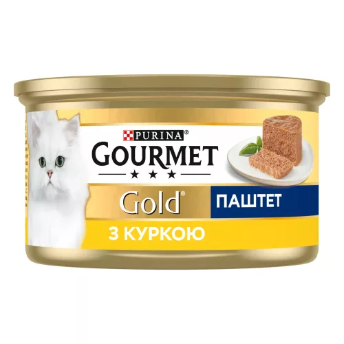 Влажный корм для кошек Gourmet Gold Pate Chicken 85 г (курица) (7613031381494) - фото №2