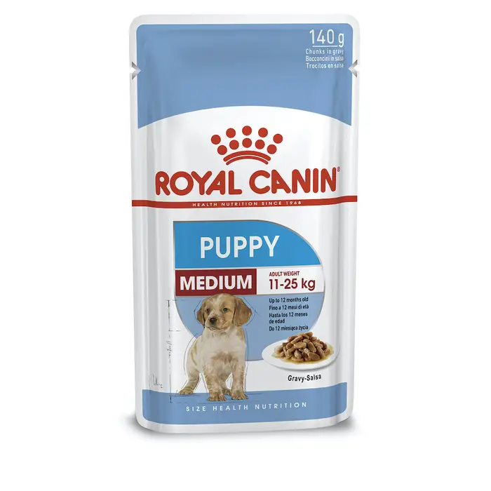 Вологий корм для цуценят Royal Canin Medium Puppy 140г (домашня птиця) (10980149)