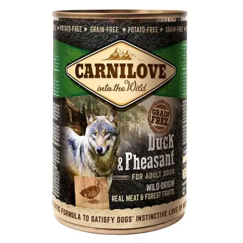 Вологий корм для собак Carnilove Duck & Pheasant 400г (качка та фазан) (100134/529230)