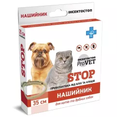Ошейник для кошек и собак ProVET "Инсектостоп" 35см (от внешних паразитов) (PR020119)