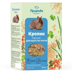 Корм для кроликів Природа «Кролик» + Біотин 500 г (для шкіри та шерсті) (PR241074)