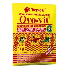 Tropical Ovo-Vit Сухий корм для всіх акваріумних риб у пластівцях 12 г