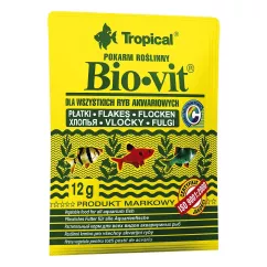 Tropical Bio-Vit Сухой корм для травоядных рыб в хлопьях 12 г