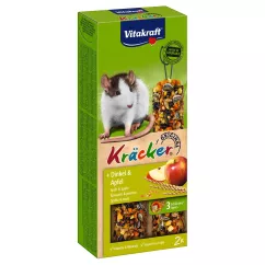 Лакомство для крыс Vitakraft «Kracker Original + Spelt & Apple» 112 г/2 шт (спельта и яблоко) (25140)