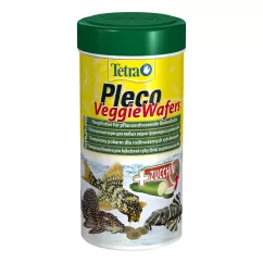 Tetra Pleco Veggie Wafers Сухой корм для травоядных донных рыб в пластинках 250 мл