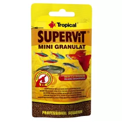 Tropical Supervit Mini Granulat Сухой корм для всех аквариумных рыб в гранулах 10 г