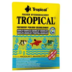 Сухой корм для аквариумных рыб Tropical в гранулах «Tropical Granulat» 20 г (для всех аквариумных рыб) (61481)