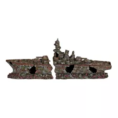 Декорація для акваріума Trixie Уламки корабля, 2 частини 70 см (пластик) (8886)