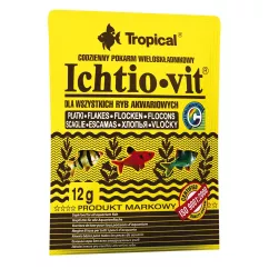 Tropical Ichtio-Vit Сухой корм для всех аквариумных рыб в хлопьях 12 г