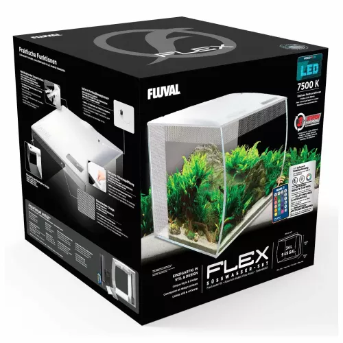 Акваріумний набір Fluval «Flex» білий, овальний (34 л) (15005) - фото №2