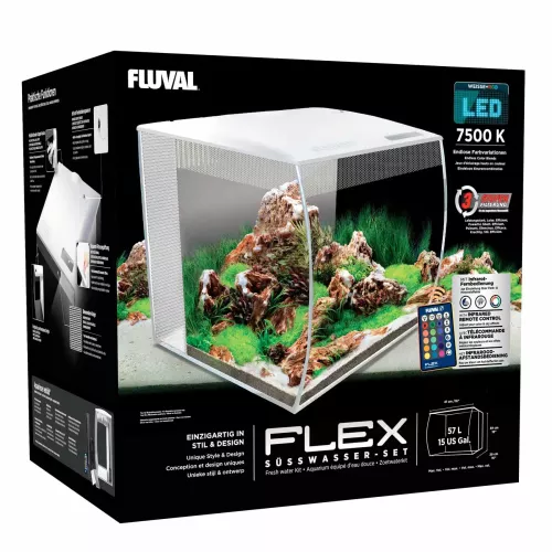 Аквариумный набор Fluval "Flex" белый, овальный (57 л) (15009) - фото №2