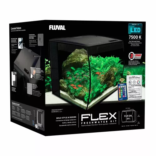Аквариумный набор Fluval "Flex" черный, овальный (34 л) (15004) - фото №2