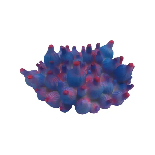 Декорація для акваріума з силікону Deming Корал-актинія пухирчаста Glowing, набір 5 штук (кольори в асортименті) (AM311355CS) - фото №2