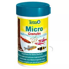 Tetra Micro Granules Сухой корм для мелких аквариумных рыб в гранулах 100 мл